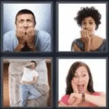 4 PICS 1 WORD ANSWERS 7 LETTERS anxious