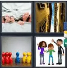 4 PICS 1 WORD ANSWERS 7 LETTERS between