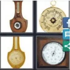 4 PICS 1 WORD ANSWERS 9 LETTERS barometer