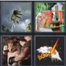 4 Pics 1 Word 4 Letter Answer blow