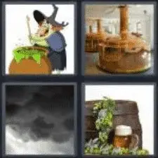 4 Pics 1 Word 4 Letter Answer brew