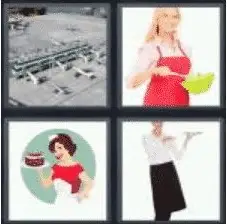 4 Pics 1 Word 5 Letter Answer apron