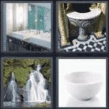 4 Pics 1 Word 5 Letter Answer basin