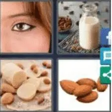 4 Pics 1 Word 6 Letter Answer almonds