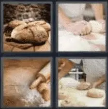 4 Pics 1 Word 6 Letter Answer baking