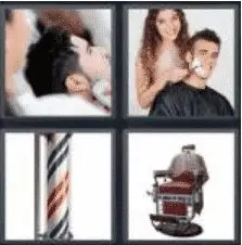 4 Pics 1 Word 6 Letter Answer barber