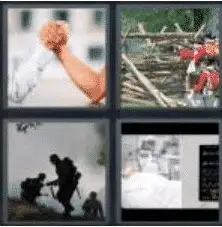 4 Pics 1 Word 6 Letter Answer battle