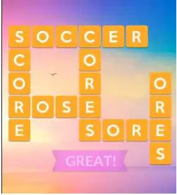 Wordscapes Sun 9 Level 233 answers
