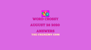 word crossy august 28 2020 answers daily