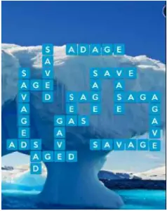 Wordscapes Glacial 12 Level 4332 answers