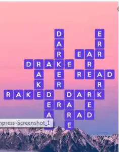 Wordscapes Opal 2 Level 3618 answers