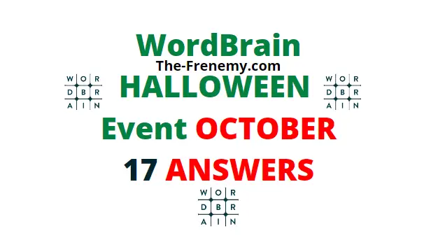 Wordbrain Halloween October 17 2020 Answers Daily