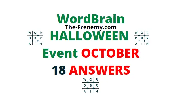 Wordbrain Halloween October 18 2020 Answers Daily