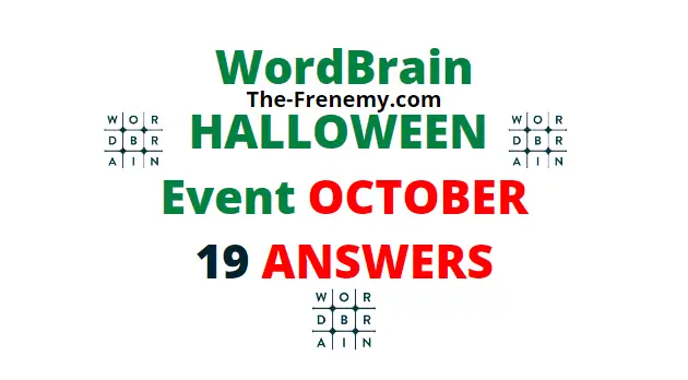 Wordbrain Halloween October 19 2020 Answers Daily