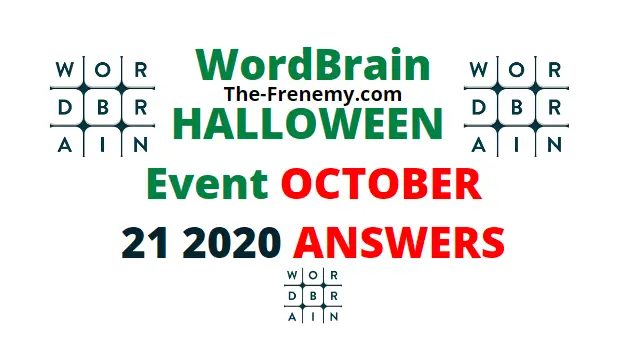 Wordbrain Halloween October 21 2020 Answers Daily