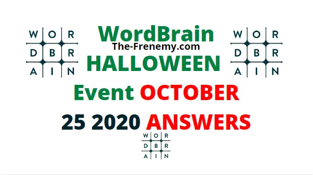 Wordbrain Halloween October 25 2020 Answers Daily