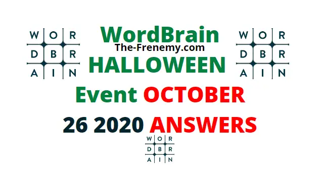 Wordbrain Halloween October 26 2020 Answers Daily