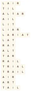 Wordscapes Air 14 level 7534 answers
