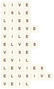 Wordscapes Arid 1 level 6017 answers