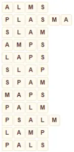 Wordscapes Azure 14 level 7054 answers