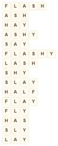 Wordscapes Dry 10 level 7642 answers