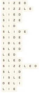 Wordscapes Freeze 10 level 7418 answers