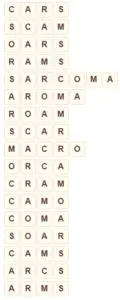 Wordscapes Hole 13 level 8429 answers