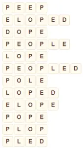 Wordscapes Hole 6 level 6358 answers
