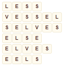 Wordscapes Icey 10 level 9130 answers