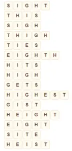 Wordscapes Light 5 level 7157 answers