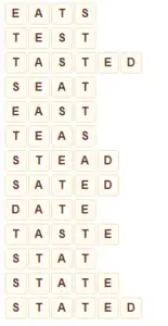 Wordscapes Oak 13 level 7437 answers