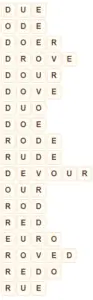 Wordscapes Pyre 8 level 7480 answers