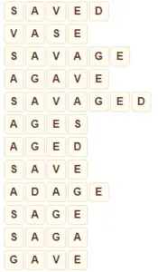 Wordscapes Shine 5 level 8453 answers