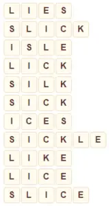 Wordscapes Tick 6 level 9046 answers