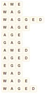 Wordscapes Wall 7 level 9815 answers