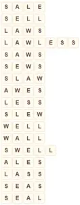 Wordscapes Wave 7 level 9447 answers