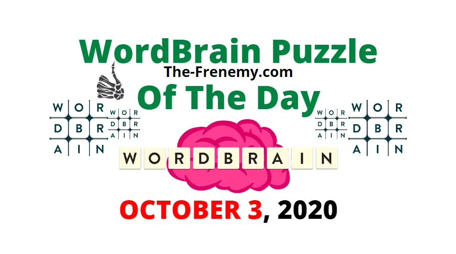 wordbrain puzzle of the day october 3 2020 answers
