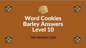 Word Cookies Barley Answers Level 10