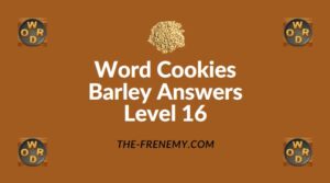 Word Cookies Barley Answers Level 16