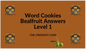 Word Cookies Bealfruit Level 1 Answers
