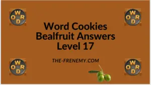 Word Cookies Bealfruit Level 17 Answers
