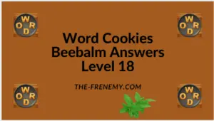 Word Cookies Beebalm Level 18 Answers