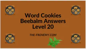 Word Cookies Beebalm Level 20 Answers