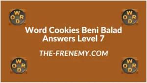 Word Cookies Beni Balad Level 7 Answers