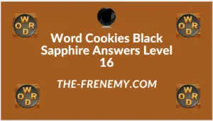 Word Cookies Black Sapphire Level 16 Answers
