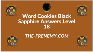 Word Cookies Black Sapphire Level 18 Answers