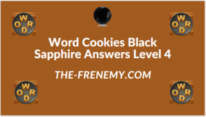 Word Cookies Black Sapphire Level 4 Answers
