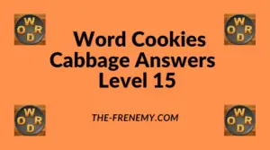 Word Cookies Cabbage Level 15 Answers