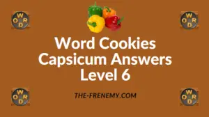 Word Cookies Capsicum Answers Level 6