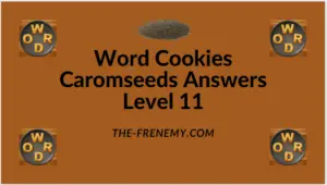 Word Cookies Caromseeds Level 11 Answers